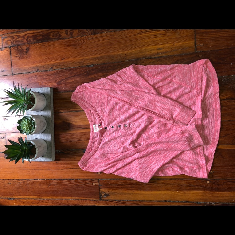 Quarter sleeve pink casual shirt